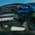 Blue Dodge Ram TRX in Miami by Camere Photography